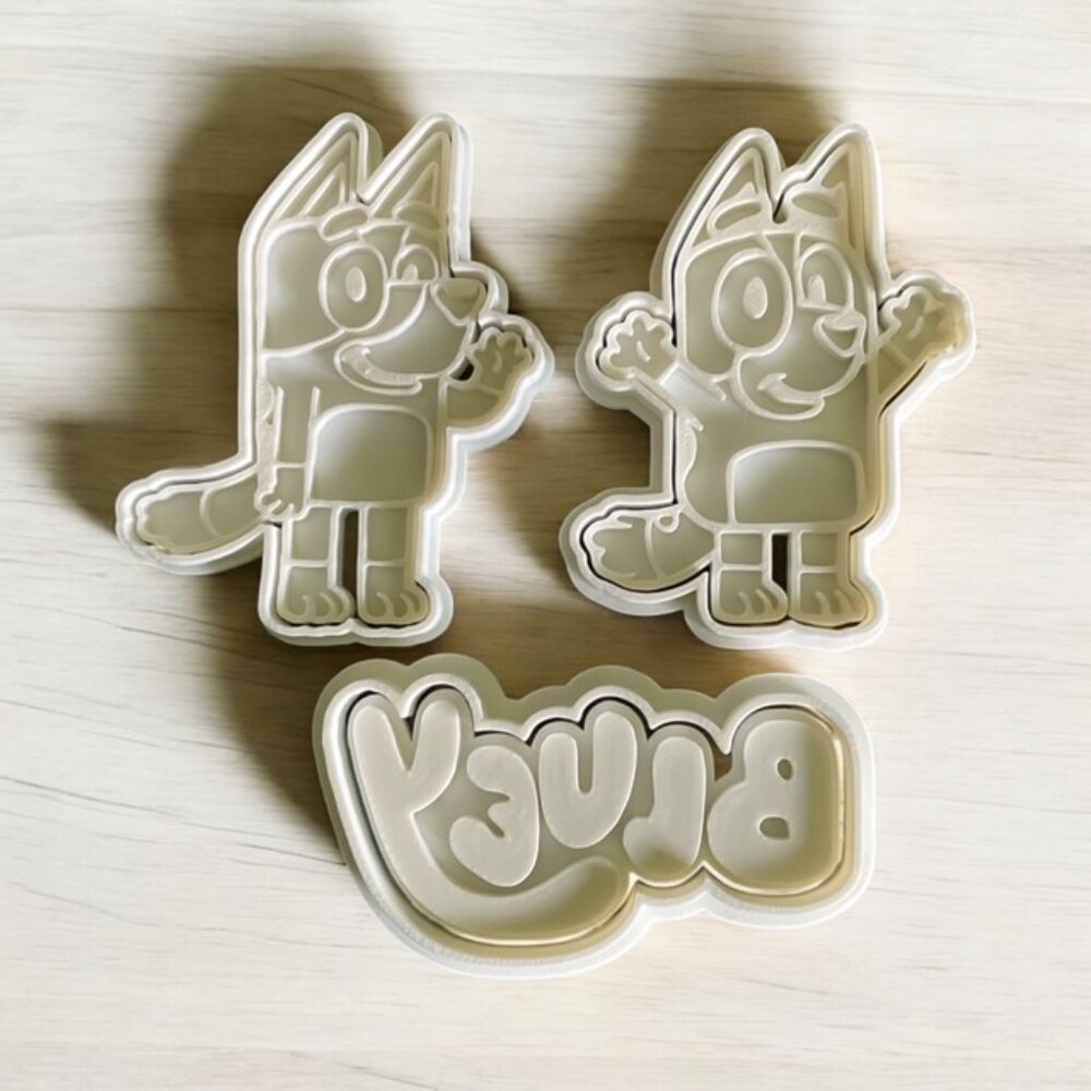 Bluey cookie cutter set